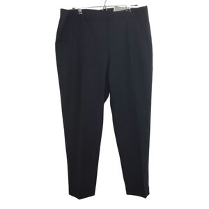 NWT Chico's Comfort Waist Cuffed Crop Pants Black Size Large Business Casual